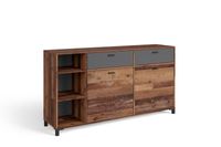 JACKSON Sideboard, Breite 160 cm, Old-Wood-Optik, anthrazit