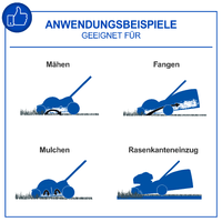 Akku-Rasenmäher BC-MP380-X - SET S4 inkl. 4x 2Ah Akku +  Doppelladegerät