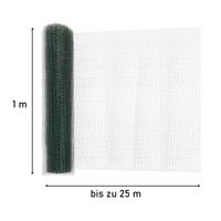 Maschendrahtzaun PVC-beschichtet, 25 m lang, grün