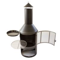 Terrassenofen Gartenkamin mit Grill