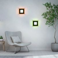 LED-Deckenleuchte ACRI, mit RGB Farbmodus, CCT, dimmbar, schwarz