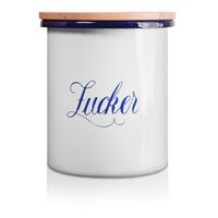 Emaillierte Dose Husum für Zucker, 12 cm