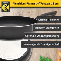 Aluminium Pfanne Venezia tief, 28 cm