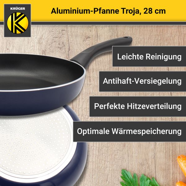 Aluminium Pfanne Troja, 28 cm