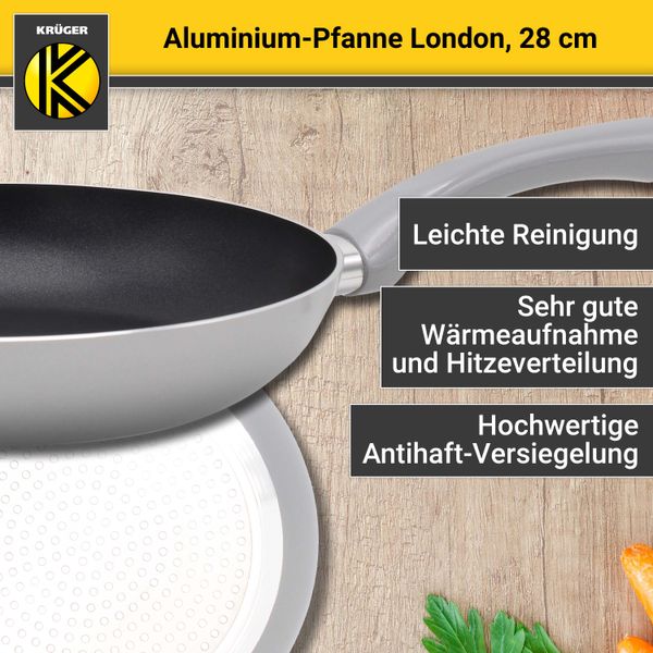 Aluminium Pfanne London, 28 cm