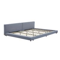 HOME DELUXE Bett mit Ablage GALAXIS Grau - 270 x 200 cm