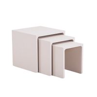 HOME DELUXE Beistelltisch 3er Set IRIMA – Sand Beige