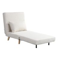 HOME DELUXE Schlafsessel SNOOZE - Webstoff Beige