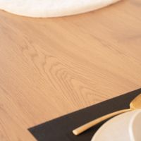 HOME DELUXE Esstisch Eckig AVENCIA inkl. U-Fuß - 240 x 120 cm Light Oak