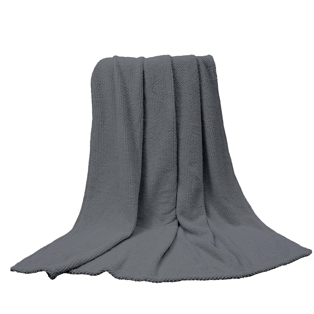 Kuscheldecke Jacquard "Popcorn Bubble" - ca. 130 x 170 cm