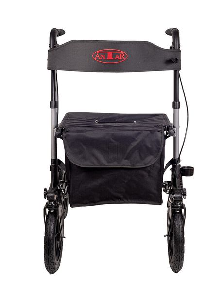 Alu Rollator AT51036 mit Luftbereifung inkl. Stockhalter