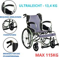 Rollstuhl AT52301 extraleicht 13,4 kg faltbar