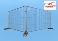 EUTOP Exklusiv 10er SET inkl. Fuß und Verbinder Stahl 14 kg–Maße:3,50x2,00 m-Gartenzaun