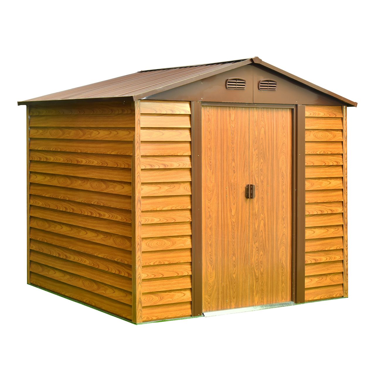 Metallgerätehaus "Sherwood", ca. 195 x 236 x 209 cm - Braun