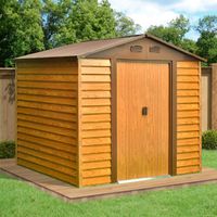 Metallgerätehaus "Sherwood", ca. 195 x 236 x 209 cm - Braun