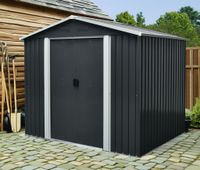 Metallgerätehaus "San Marino", ca. 174 x 236 x 190 cm - Grau