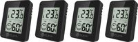 LCD Thermo Hygrometer 4er Set