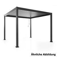 Alu Pergola mit beweglicher Entlüftung, ca. 300 x 588 x 230 cm - Anthrazit