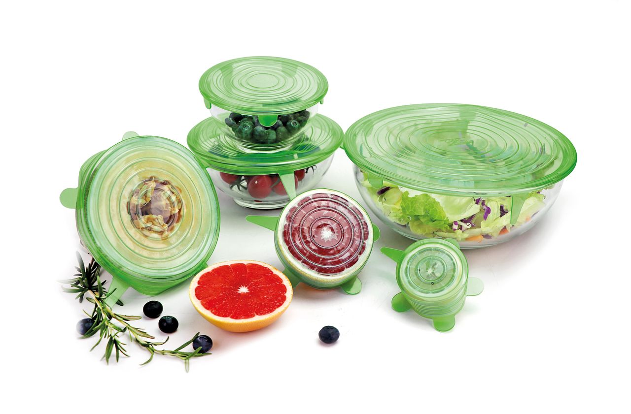 Silikondeckel 12er Set rund