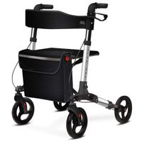 Alu Leichtgewichtrollator »Move«, Silber faltbar 
