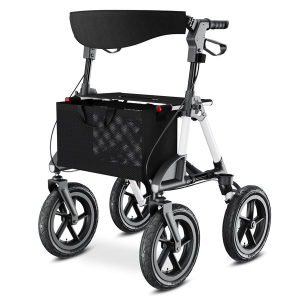 Alu Outdoor Rollator mit Luftbereifung »Komfort« faltbar