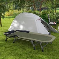 Campingbett Feldbett klappbar Reisebett bis 180kg belastbar Oxford Grün
