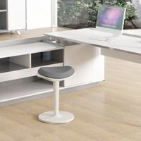 Sitzhocker ergonomischer Bürohocker, 56,5-71,5 cm höhenverstellbar, Grau
