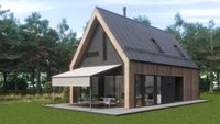 Pergola-Markise FLEX, Gestell anthrazit, Uni beige,  500x400cm mit Funkmotor, LED-Beleuchtung