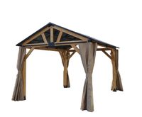 Pavillon KENT ca. 355 x 298 x 265 cm - Schwarz