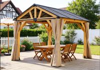 Pavillon KENT ca. 355 x 298 x 265 cm - Schwarz