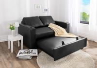 2-Sitzer Sofabett inkl. Kissen - Lederoptik