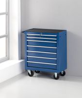 Werkstattwagen, blau, 7 Schubladen, ca. 62 x 33 x 78 cm
