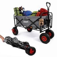 Lemodo Bollerwagen faltbar, grau