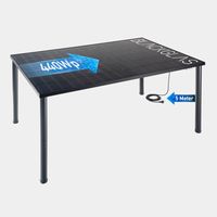 SolarTisch ECOfix 440Wp-FBGG-SW,  Bifacial, nicht verstellbar, schwarze, ohne Rollen, BKW
