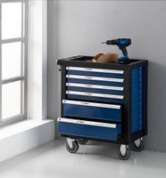 Werkstattwagen ca.77x47x90 cm,  Blau , 6 Schubladen