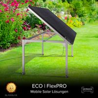 SolarTisch ECOflexPRO 445Wp Solar Tischplatte, 7-stufig verstellbar, 40x40mm Tischbeine mit Rollen