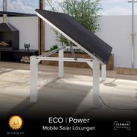 SolarTisch ECOpower 445Wp, 7-stufig verstellbar, 80x80mm Tischbeine ohne Rollen