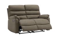 Relaxsofa-Set 3 tlg. Couchgarnitur mit Relaxfunktionen braun