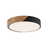 LED Deckenleuchte BILA, 1xLED-Board/24W, 3000K, Ø32cm, Schwarz