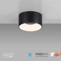 LED Deckenleuchte TANIKA, 1xLED-Board/13,00W, 3000K, IP20, Schwarz