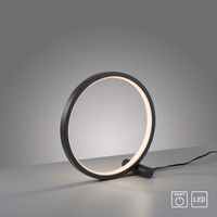 LED Tischleuchte MINI RITUS, 1xLED-Board/10,50Watt, 3000K, Ø25,5 cm, Schwarz