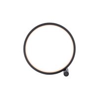 LED Tischleuchte MINI RITUS, 1xLED-Board/10,50Watt, 3000K, Ø25,5 cm, Schwarz