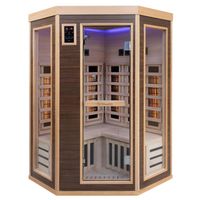 Infrarotkabine MONTREAL 120x120 cm, Infrarotsauna mit 6 Vollspektrumstrahlern