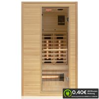 Infrarotkabine CALGARY 115x105 cm, Infrarotsauna mit 5 Vollspektrumstrahlern