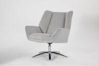 Drehbarer Sofasessel, ca. 75,5 x 87 x 79 cm - Hellgrau 