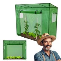 Foliengewächshaus CUTRO, Tomatenzelt, winterfest, 2x0,77x1,69m, Frühbeet, Pflanzenhaus