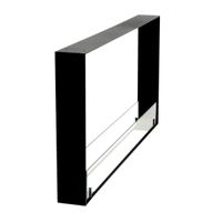 Foco Two 1000 Ultra Slim, 2-seitig sichtbar, 80 cm, 4 kW, bis 7 Std. Brenndauer