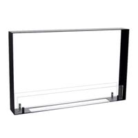 Foco Two 800 Ultra Slim, Bioethanol-Kamin, extra schlank, Flammen von zwei Seiten sichtbar, Breite 60 cm, bis zu 7 Stunden Brenndauer, 3 kW