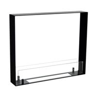 Foco Two 600 Ultra Slim, Bioethanol-Kamin, 40 cm Breite, Flammen von zwei Seiten sichtbar, bis zu 7 Stunden Brenndauer, 2 kW.