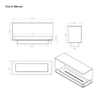 Foco Ecke Rechts 1200, für rechte Ecke, 120 cm, manuell/automatisch, 6,2 kW